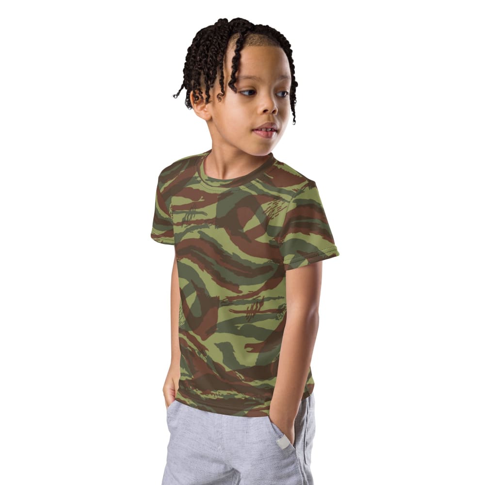 French Foreign Legion Lizard CAMO Kids crew neck t-shirt - Crew Neck T-shirt