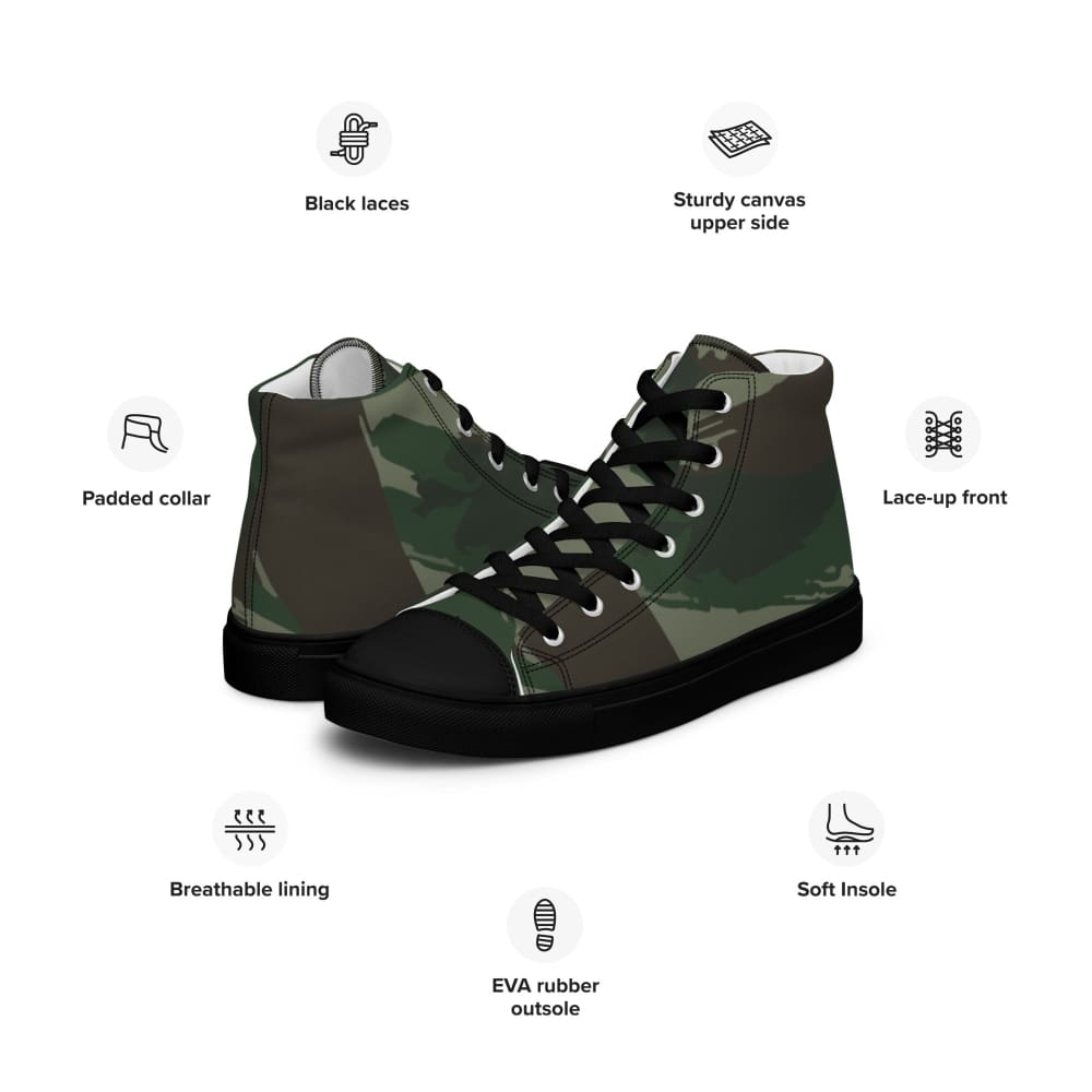 French Foreign Legion Lizard CAMO Men’s high top canvas shoes