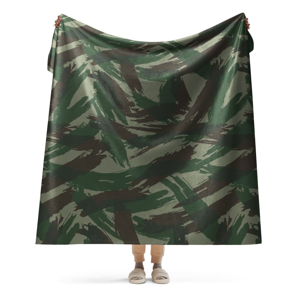 French Foreign Legion Lizard CAMO Sherpa blanket - 60″×80″