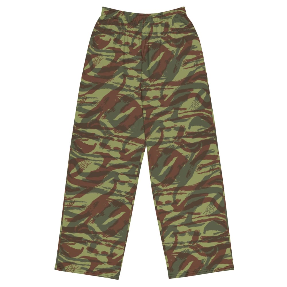 French Foreign Legion Lizard CAMO unisex wide-leg pants - 2XS - Unisex Wide-Leg Pants