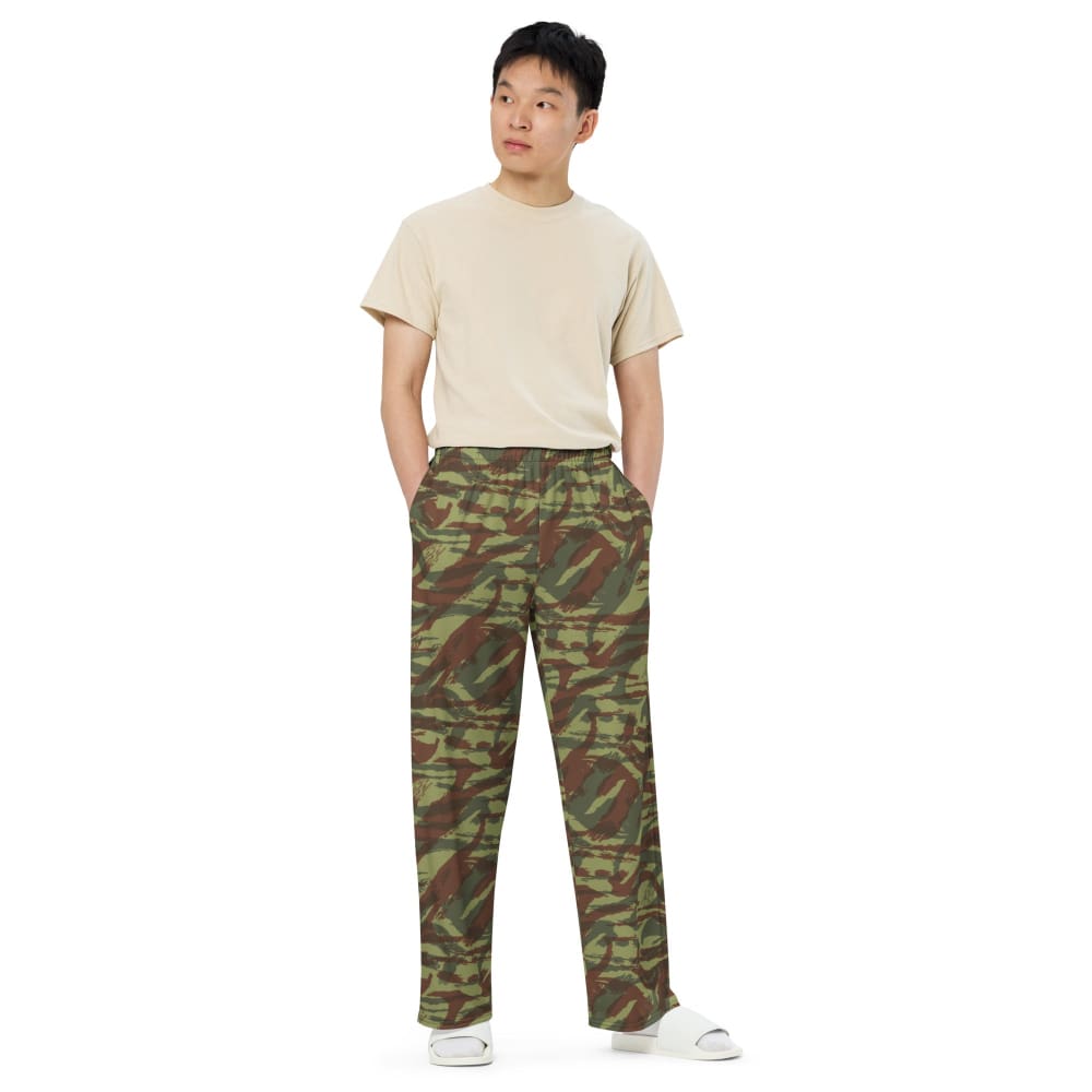 French Foreign Legion Lizard CAMO unisex wide-leg pants - Unisex Wide-Leg Pants