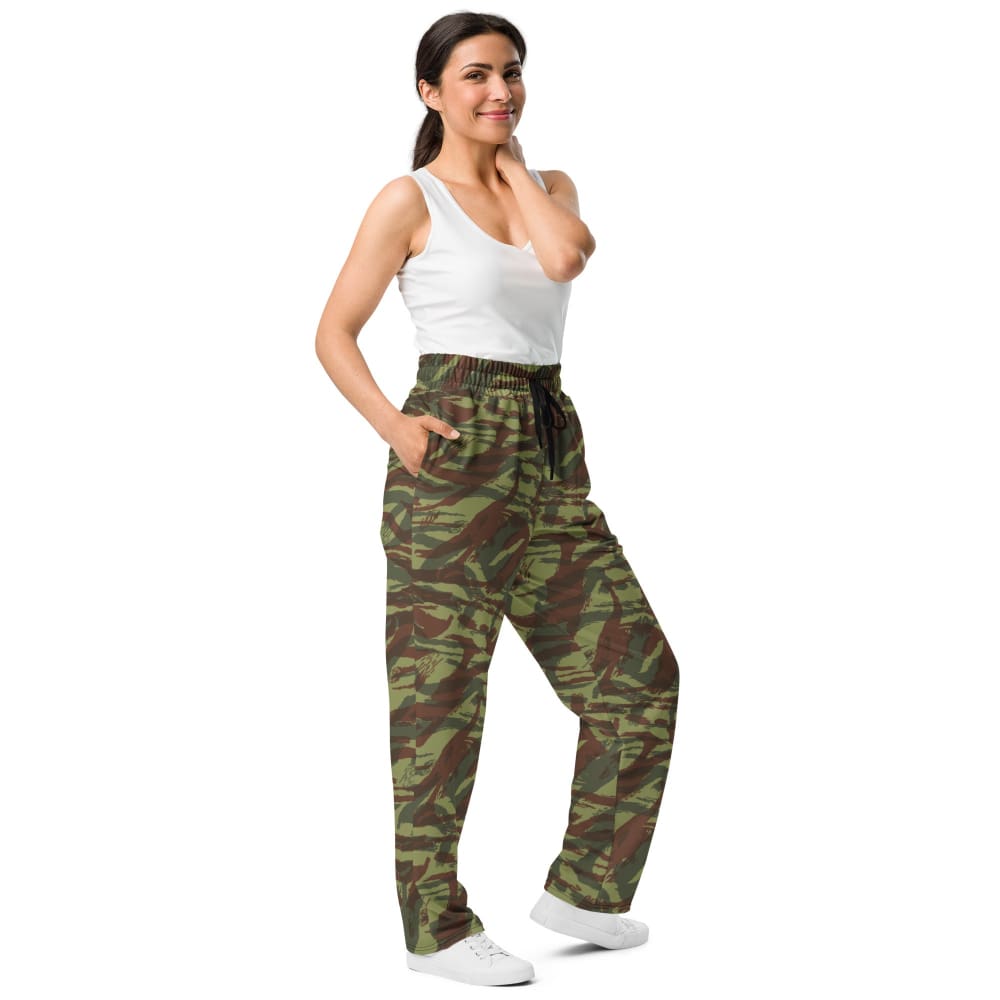 French Foreign Legion Lizard CAMO Wide-leg joggers - Unisex Joggers