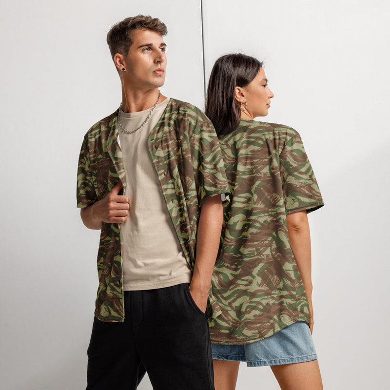 Lizard French Airborne CAMO Unisex Baseball Jersey - 2XS