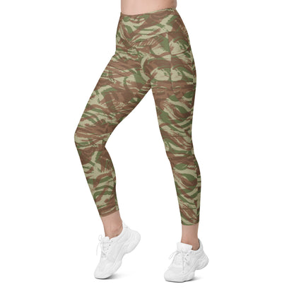 French Lizard A1 Airborne CAMO Leggings with pockets - Womens With Pockets