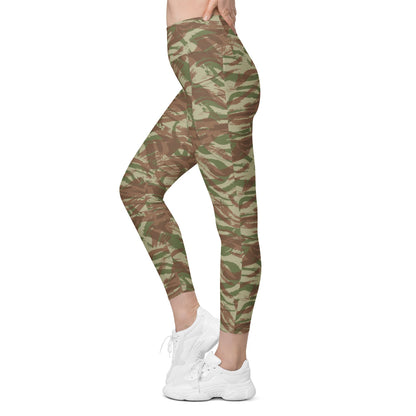 French Lizard A1 Airborne CAMO Leggings with pockets - Womens With Pockets