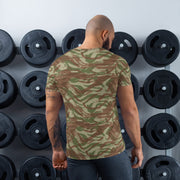 Lizard French Airborne CAMO Mens Athletic T-Shirt - Shirt