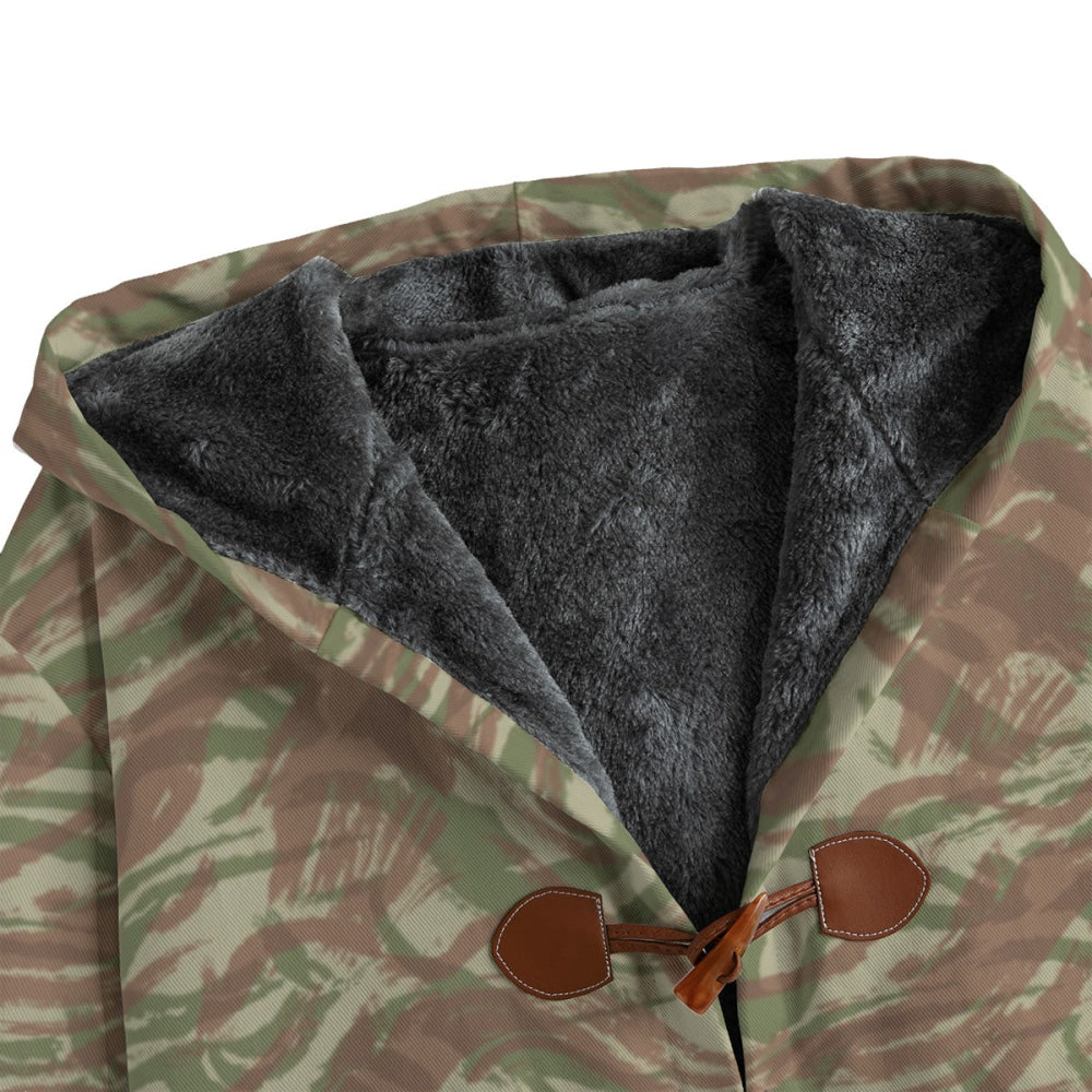 French Lizard A1 Airborne CAMO Men’s Canvas Horn Buckle Fleece Windbreaker - Mens