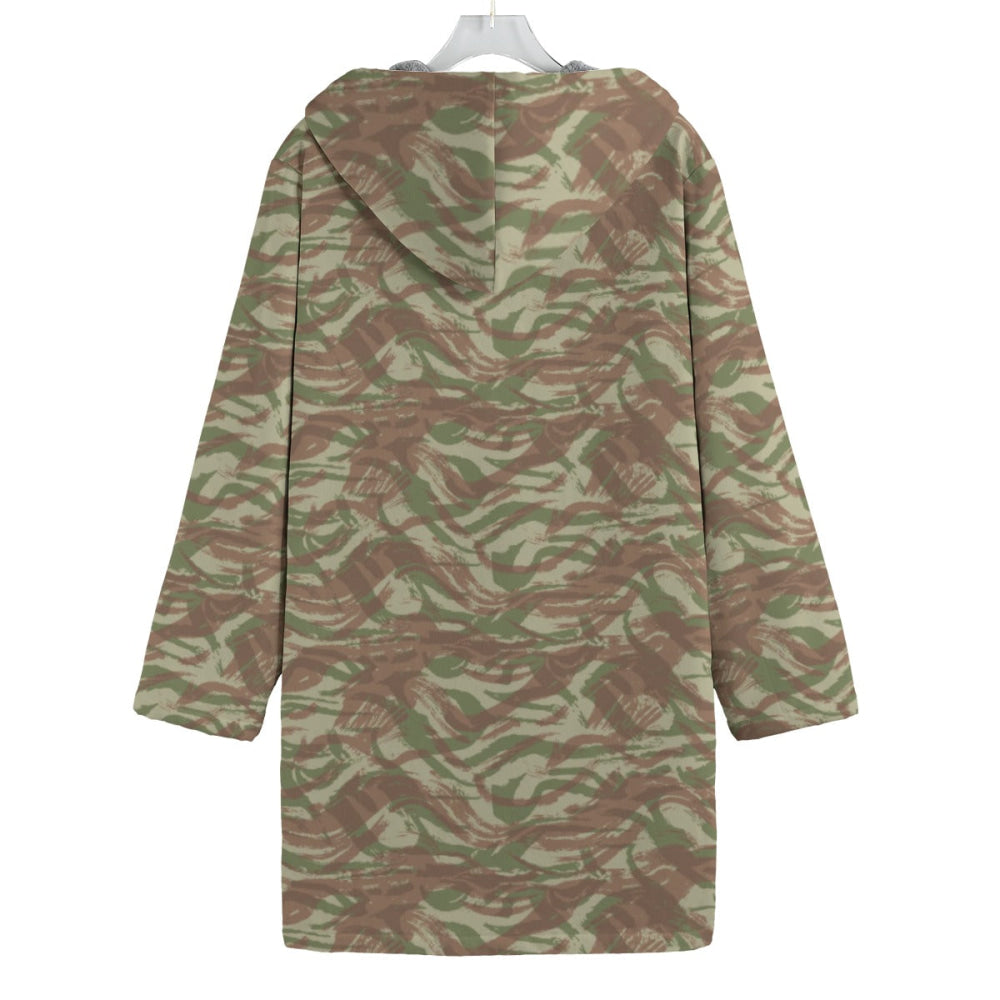 French Lizard A1 Airborne CAMO Men’s Canvas Horn Buckle Fleece Windbreaker - Mens