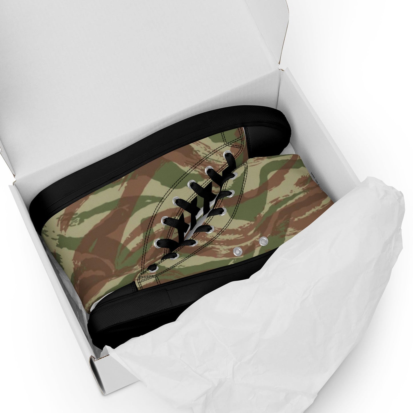 French Lizard A1 Airborne CAMO Mens high top canvas shoes - High Top Canvas Shoes