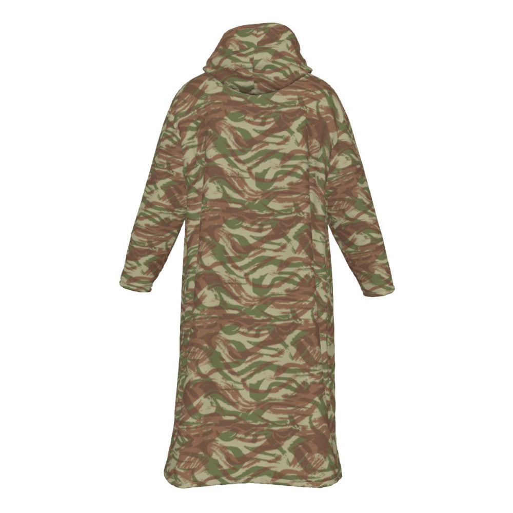 French Lizard A1 Airborne CAMO Men’s Sherpa Zip Up Long Coat - Mens