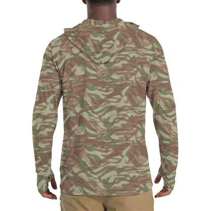 French Lizard A1 Airborne CAMO Mens Sunscreen Sports Hoodie With Thumb Holes - Hoodies