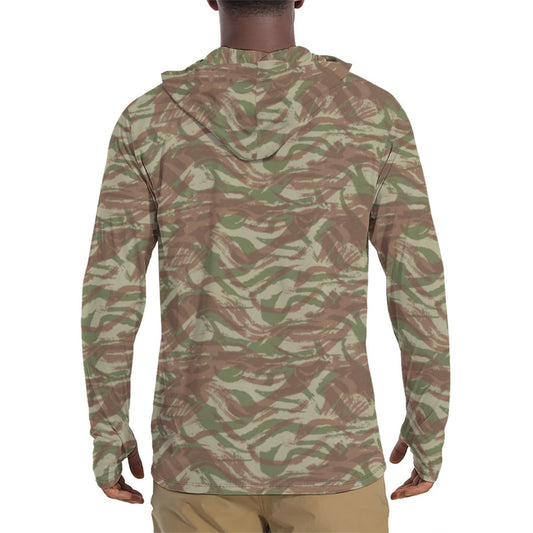 French Lizard A1 Airborne CAMO Mens Sunscreen Sports Hoodie With Thumb Holes - Hoodies