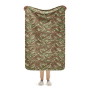 Lizard French Airborne CAMO Sherpa Blanket - 37″×57″