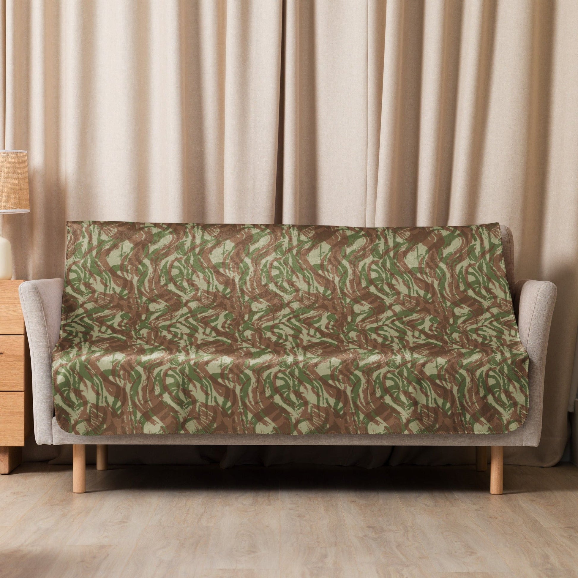 French Lizard A1 Airborne CAMO Sherpa blanket - Blankets