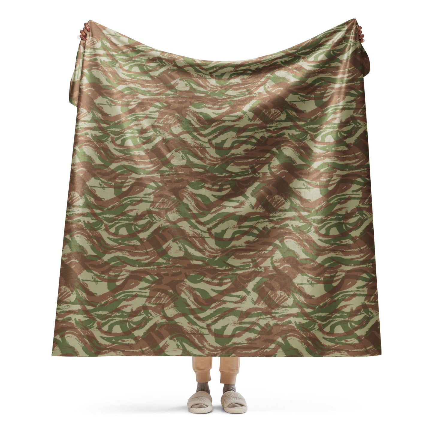 French Lizard A1 Airborne CAMO Sherpa blanket - 60″×80″ - Blankets