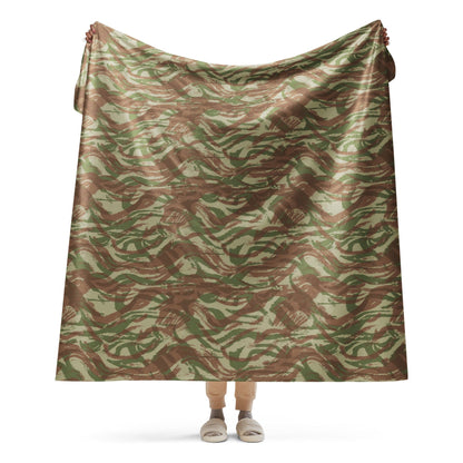 French Lizard A1 Airborne CAMO Sherpa blanket - 60″×80″ - Blankets