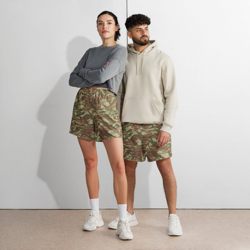 French Lizard A1 Airborne CAMO Unisex Athletic Long Shorts