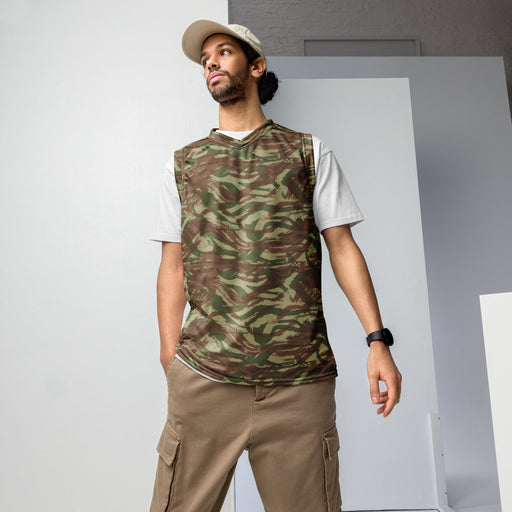 Lizard French Airborne CAMO Unisex Basketball Jersey - 2XS