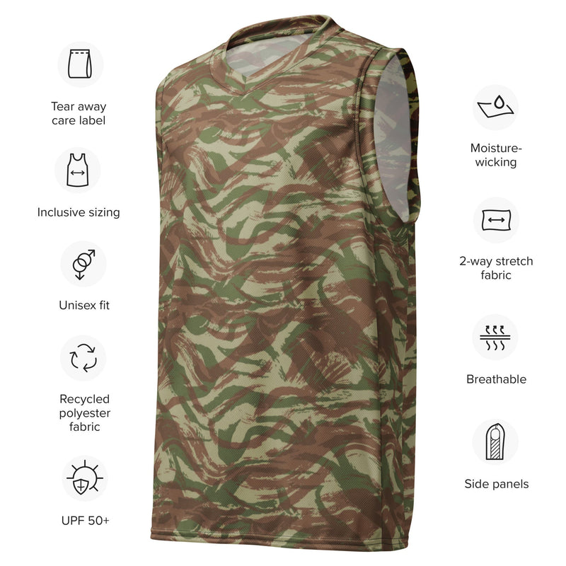 Lizard French Airborne CAMO Unisex Basketball Jersey
