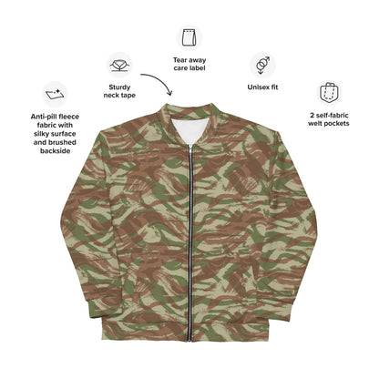 French Lizard A1 Airborne CAMO Unisex Bomber Jacket