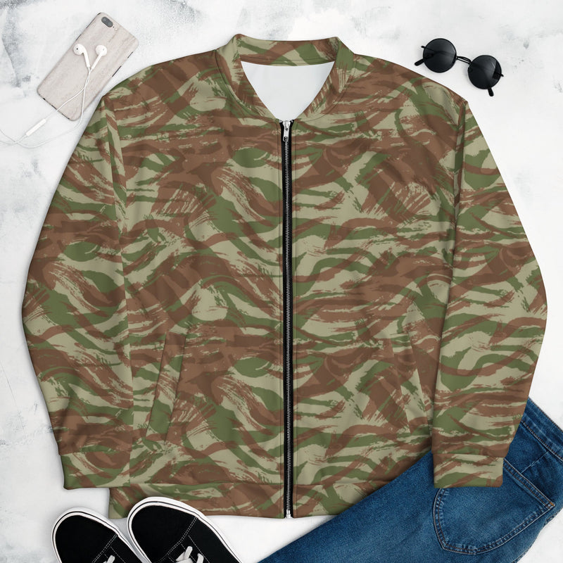 Lizard French Airborne CAMO Unisex Bomber Jacket - XS