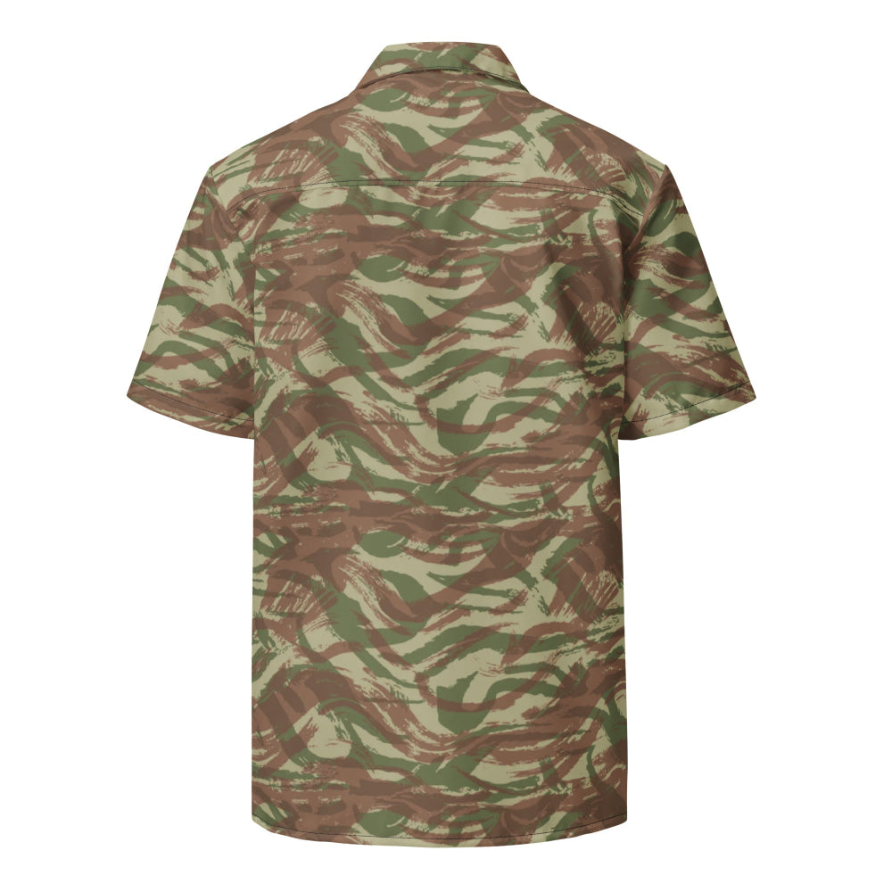 French Lizard A1 Airborne CAMO Unisex button shirt - Button Shirt