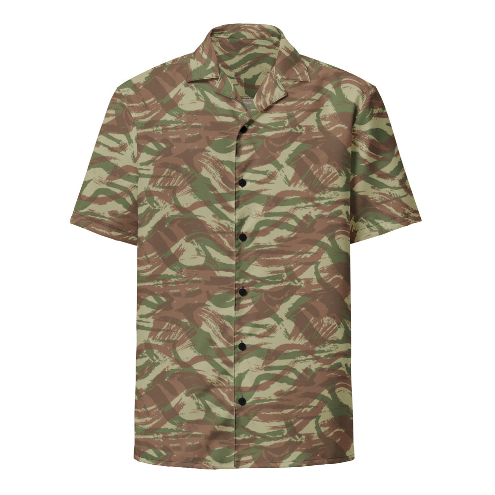 French Lizard A1 Airborne CAMO Unisex button shirt - Button Shirt