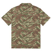 Lizard French Airborne CAMO Unisex Short-Sleeve Button Shirt - Button-Up