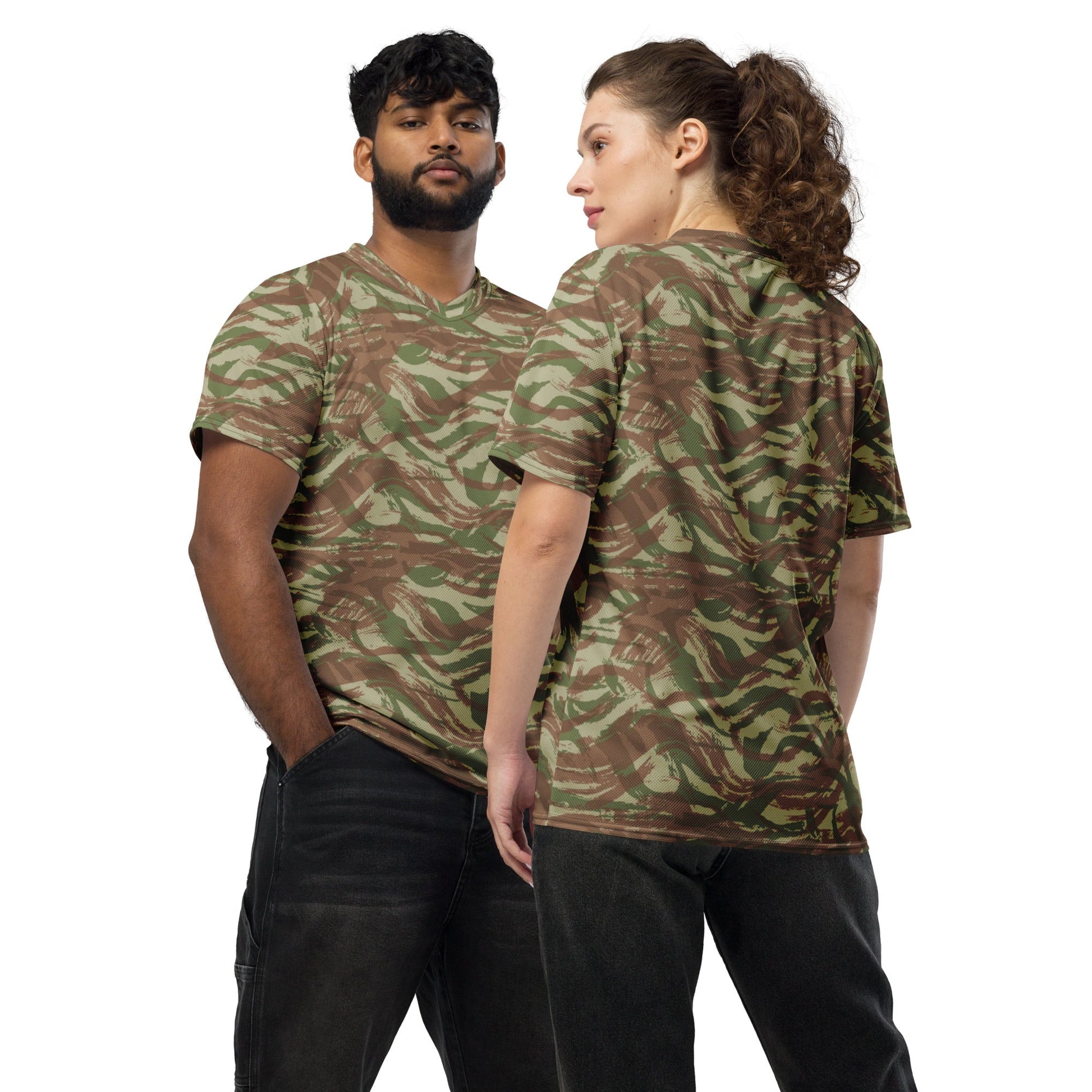 French Lizard A1 Airborne CAMO Unisex Sports Jersey - 2XS