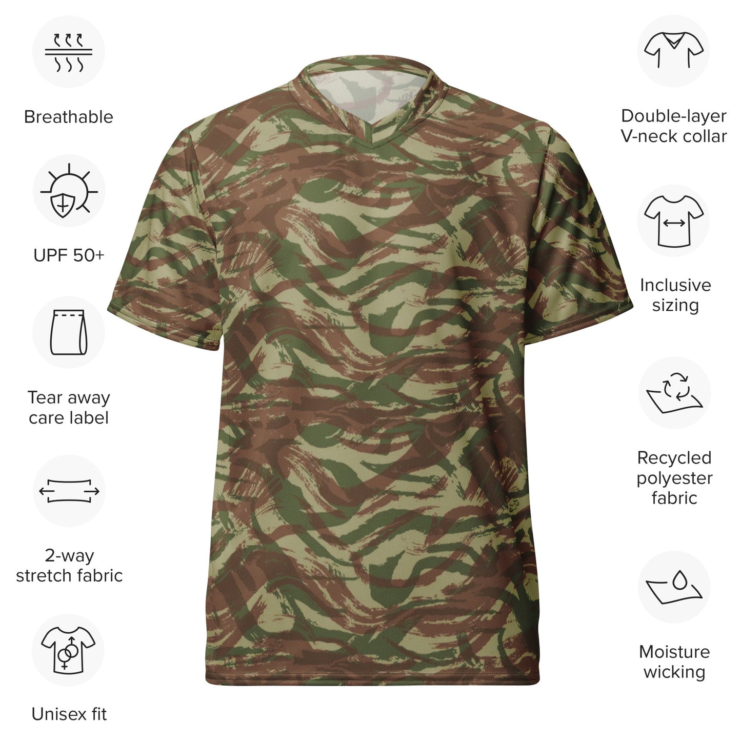 French Lizard A1 Airborne CAMO Unisex Sports Jersey