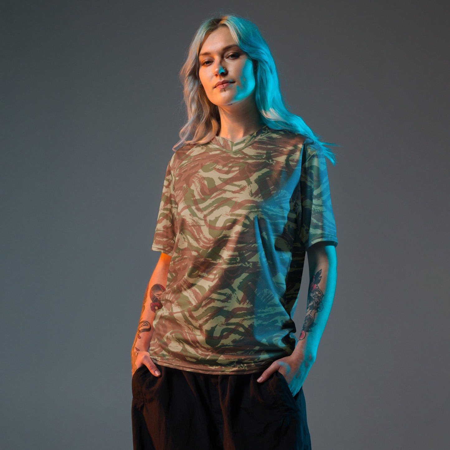 French Lizard A1 Airborne CAMO Unisex Sports Jersey