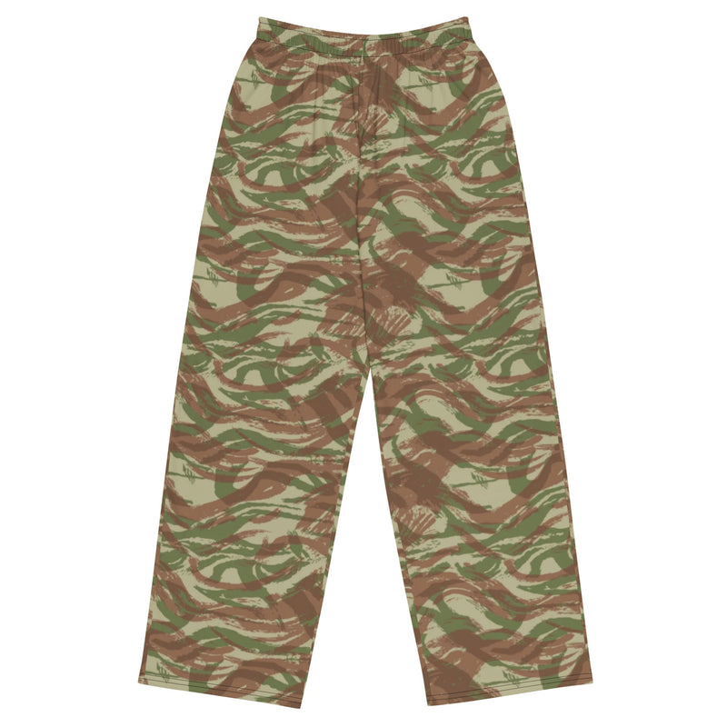 Lizard French Airborne CAMO Unisex Wide-Leg Leisure Pants - 2XS - Pant