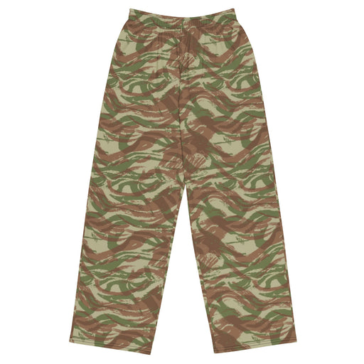 Lizard French Airborne CAMO Unisex Wide-Leg Leisure Pants - 2XS - Pant