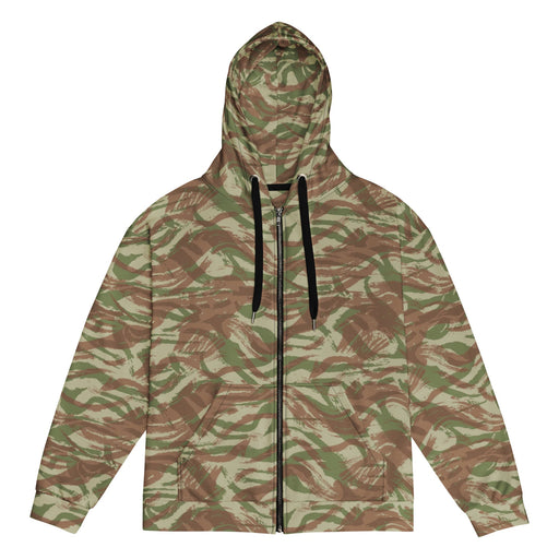Lizard French Airborne CAMO Unisex Zip Hoodie - 2XS