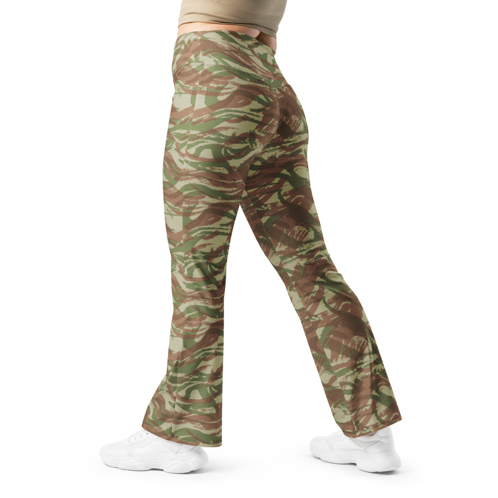 French Lizard A1 Airborne CAMO Flare leggings - 2XS - Womens Leggings