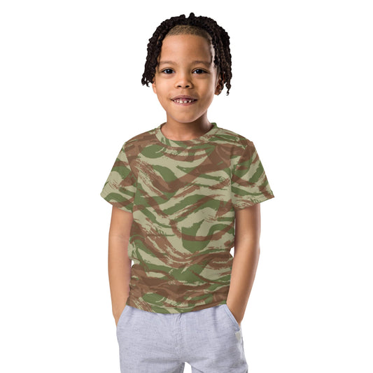 French Lizard A1 Airborne CAMO Kids crew neck t-shirt - 2T - Crew Neck T-shirt