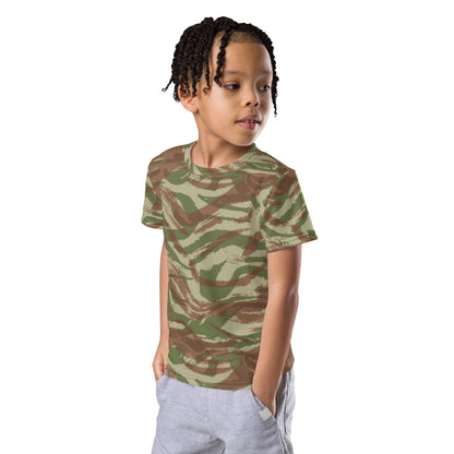 French Lizard A1 Airborne CAMO Kids crew neck t-shirt - Crew Neck T-shirt