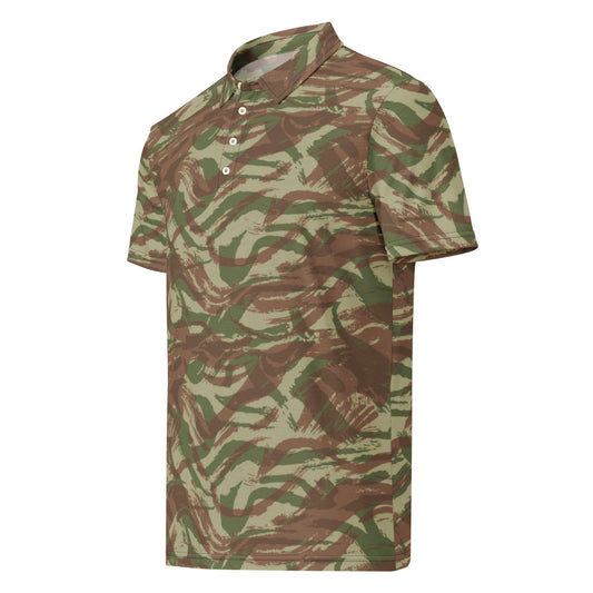 French Lizard A1 Airborne CAMO Men’s slim fit polo - XS - Mens Slim Fit Polo