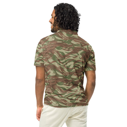 French Lizard A1 Airborne CAMO Men’s slim fit polo - Mens Slim Fit Polo