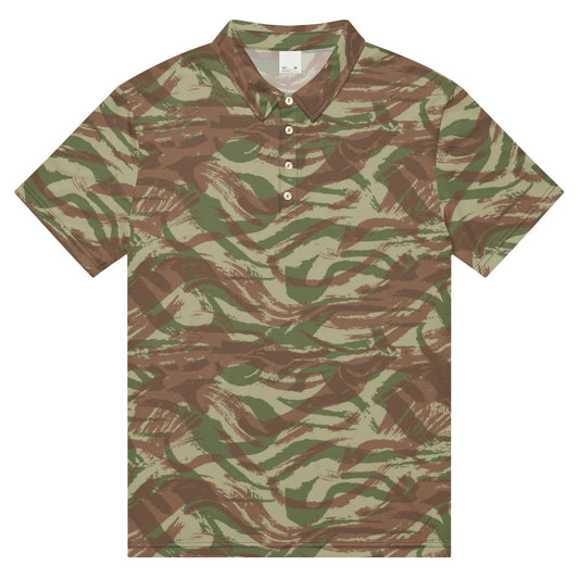 French Lizard A1 Airborne CAMO Men’s slim fit polo - XS - Mens Slim Fit Polo