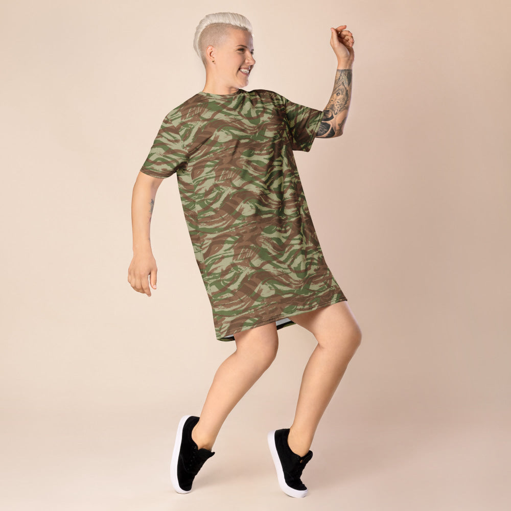 French Lizard A1 Airborne CAMO T-shirt dress - Womens T-Shirt Dress