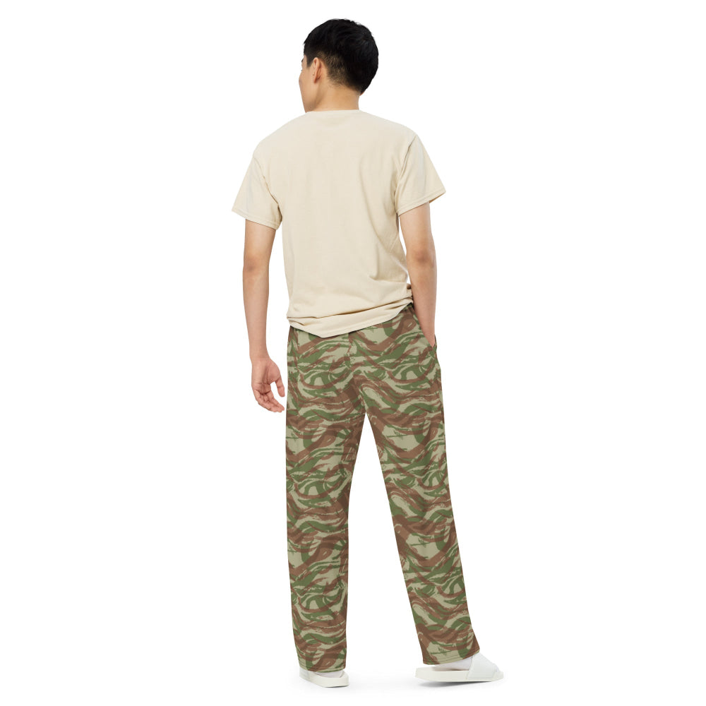 French Lizard A1 Airborne CAMO unisex wide-leg pants - Unisex Wide-Leg Pants