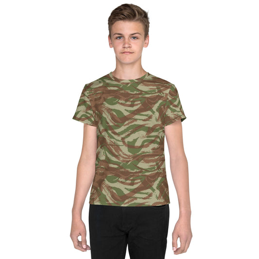 French Lizard A1 Airborne CAMO Youth crew neck t-shirt - 8 - Crew Neck T-shirt