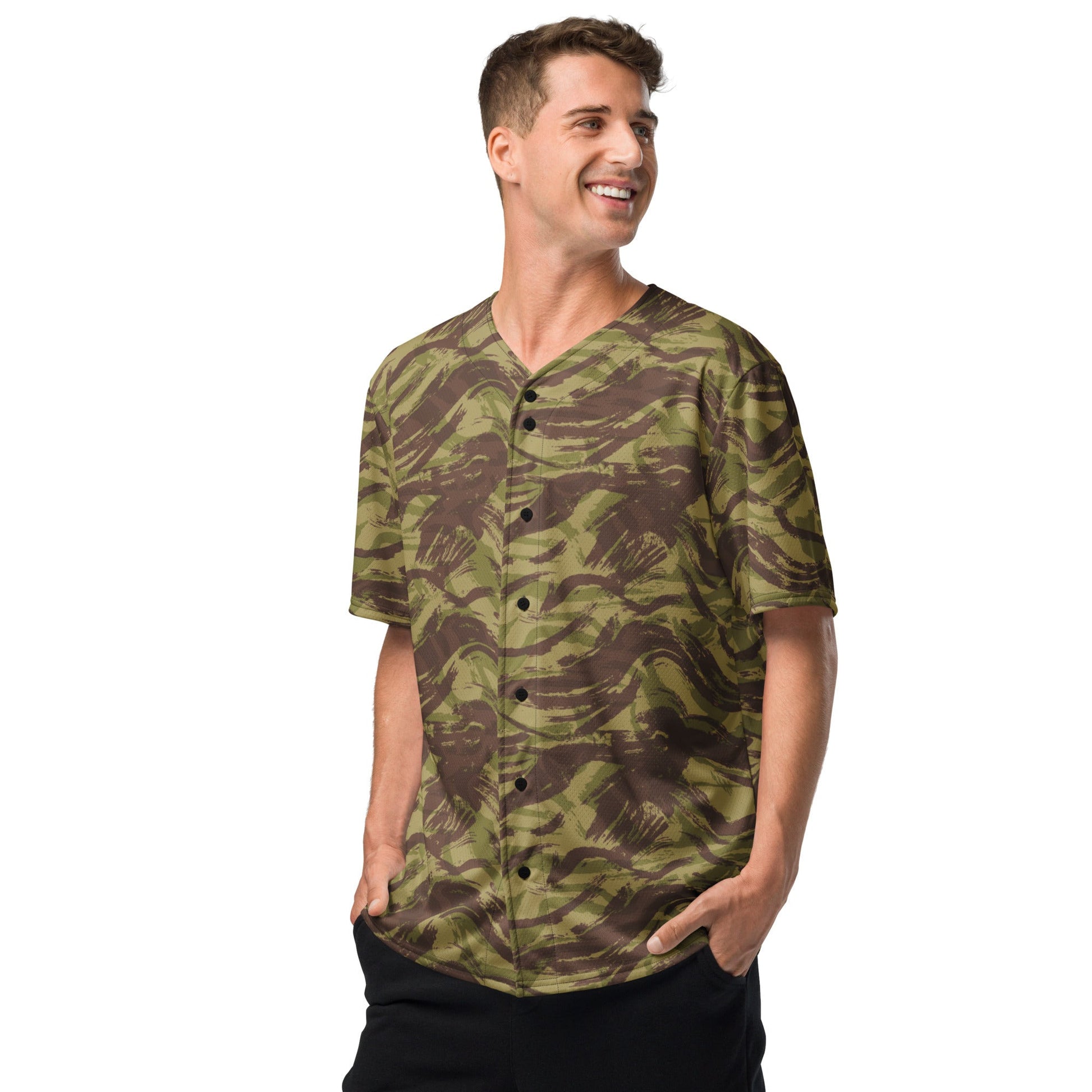 French Lizard C1 All Arms Uniform CAMO baseball jersey - Baseball Jerseys