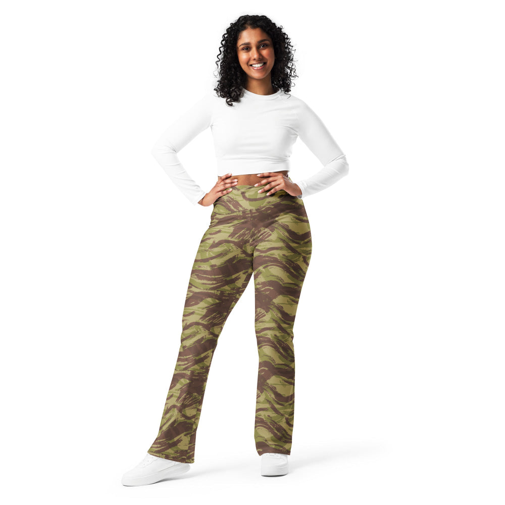 French Lizard C1 All Arms Uniform CAMO Flare leggings - Womens Leggings