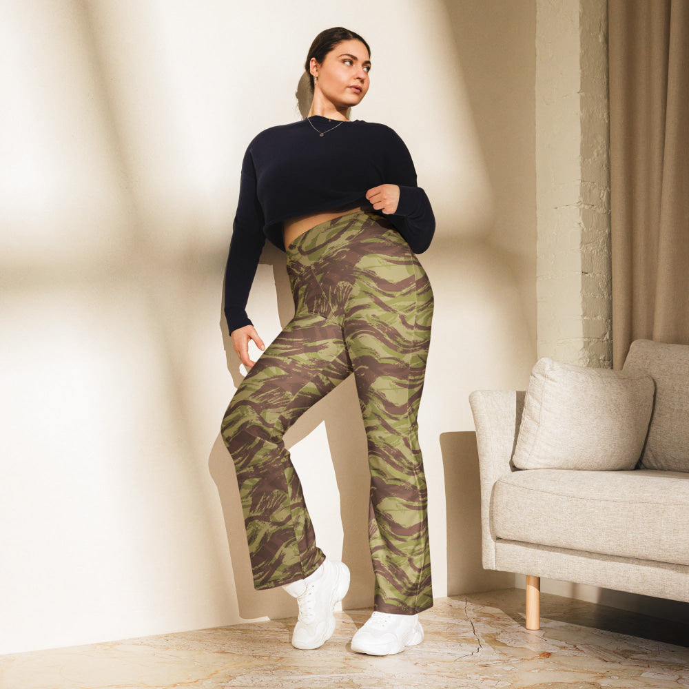 French Lizard C1 All Arms Uniform CAMO Flare leggings - Womens Leggings