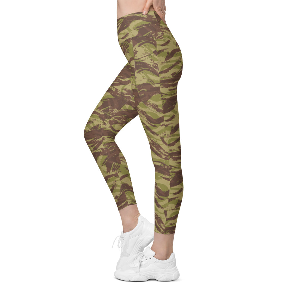 French Lizard C1 All Arms Uniform CAMO Leggings with pockets - Womens With Pockets