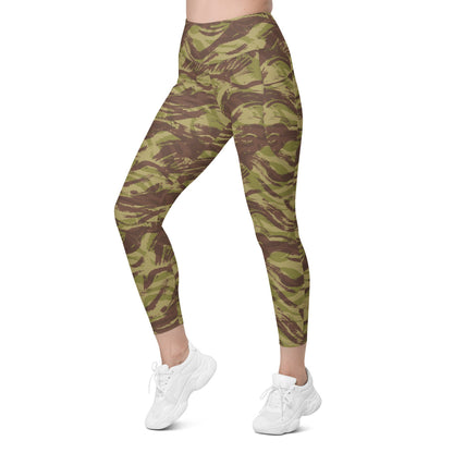 French Lizard C1 All Arms Uniform CAMO Leggings with pockets - Womens With Pockets