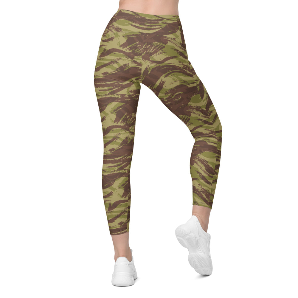 French Lizard C1 All Arms Uniform CAMO Leggings with pockets - Womens With Pockets