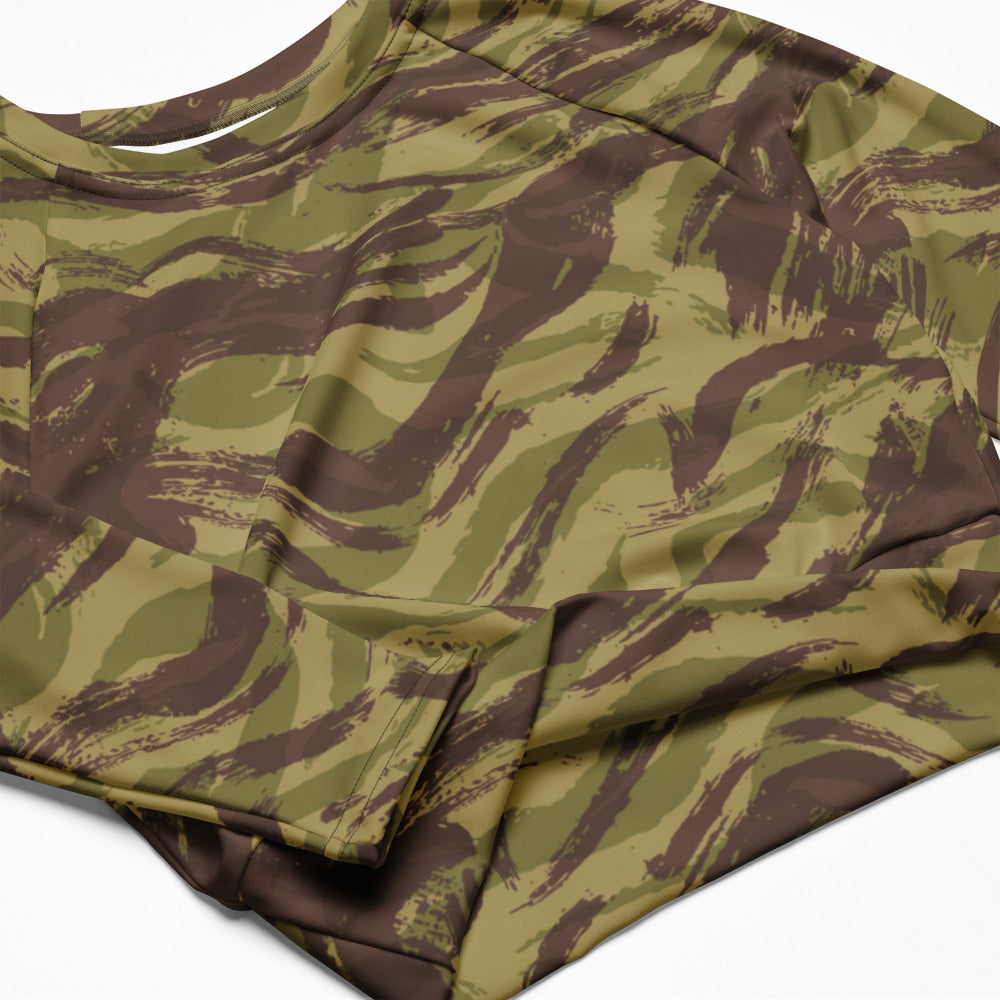 French Lizard C1 All Arms Uniform CAMO long-sleeve crop top - Womens Long-Sleeve Crop Top